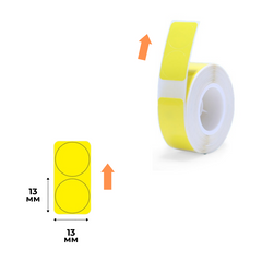Етикетки Круглі Жовті 13х13 мм 205 шт для NIIMBOT D11, D110, D101, H1S
