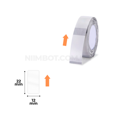 Етикетки Прозорі 12х22 мм 260 шт для NIIMBOT D11, D110, D101, H1S