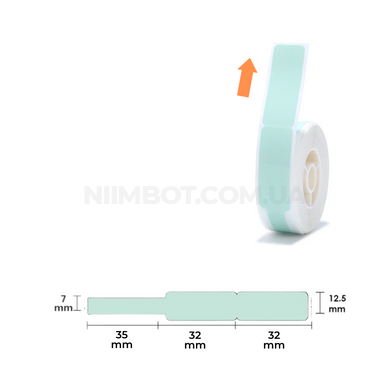 Етикетки Мятні для Кабелю 12.5х99 мм 70 шт для NIIMBOT D11, D110, D101, H1S