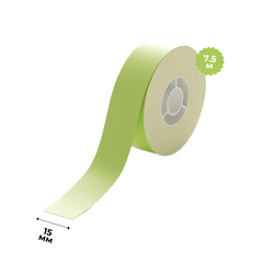 Суцільний рулон етикетки Зелений 15 мм х 7.5 метрів для NIIMBOT H1S