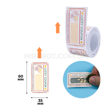 Этикетки Scratch Card 35х50 мм 115 шт для NIIMBOT B21, B3S, B1