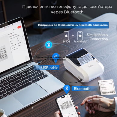 NIIMBOT M3 | Термотрансферний принтер для наклейок з кольоровим друком (друк 1 з 6 кольорів на вибір)