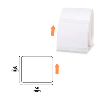 Етикетки Білі 50х40 мм 180 шт для NIIMBOT B21/B21 Pro, B1, B3S, B31, B4