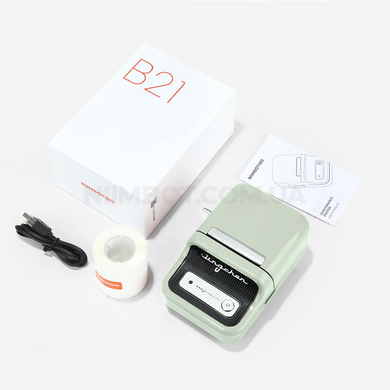 NIIMBOT B21 Cream Mint | Термопринтер для друку наклейок