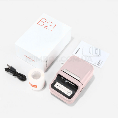 NIIMBOT B21 Light Pink | Термопринтер для друку наклейок