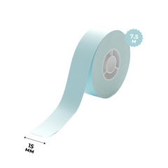 Суцільний рулон етикетки Світло-Блакитний 15 мм х 7.5 метрів для NIIMBOT H1S