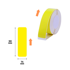 Етикетки Яскраво Жовті 14х50 мм 125 шт для NIIMBOT D11, D110, D101, H1S