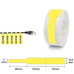 Етикетки Жовті для Кабелю 12.5х109 мм 65 шт для NIIMBOT D11, D110, D101, H1S
