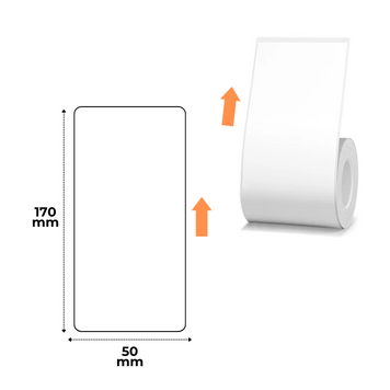 Етикетки Білі 50х170 мм 45 шт для NIIMBOT B21/B21 Pro, B1, B3S, B31, B4