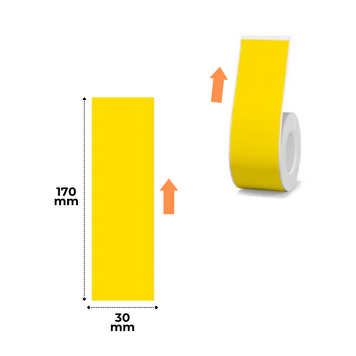 Етикетки Жовті 30x170 мм 45 шт для NIIMBOT B21/B21 Pro, B1, B3S, B31, B4