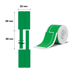 Етикетки Зелені для Кабелю 25х76 мм 200 шт для NIIMBOT В21, B3S, B1