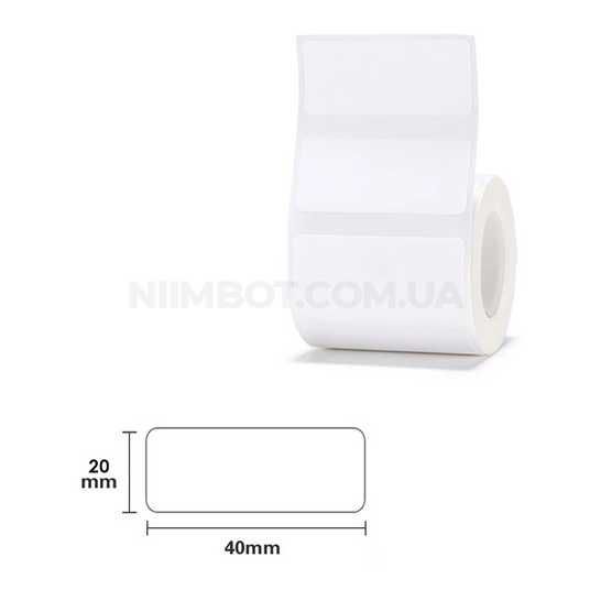 Етикетки Білі 40х20 мм 320 шт для NIIMBOT B21/B21 Pro, B1, B3S