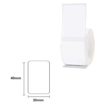 Етикетки Білі 30х40 мм 180 шт для NIIMBOT B21/B21 Pro, B1, B3S, B31, B4