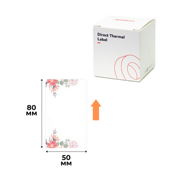 Етикетки З малюнком Весна 50х80 мм 95 шт для NIIMBOT B21/B21 Pro, B1, B3S, B31, B4