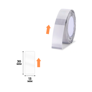 Етикетки Прозорі 13х30 мм 195 шт для NIIMBOT B18