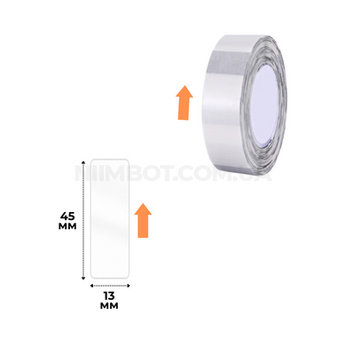 Етикетки Прозорі 13х45 мм 140 шт для NIIMBOT B18