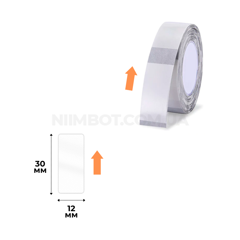 Этикетки Прозорі 12х30 мм 210 шт для NIIMBOT D110/D110_M, D11